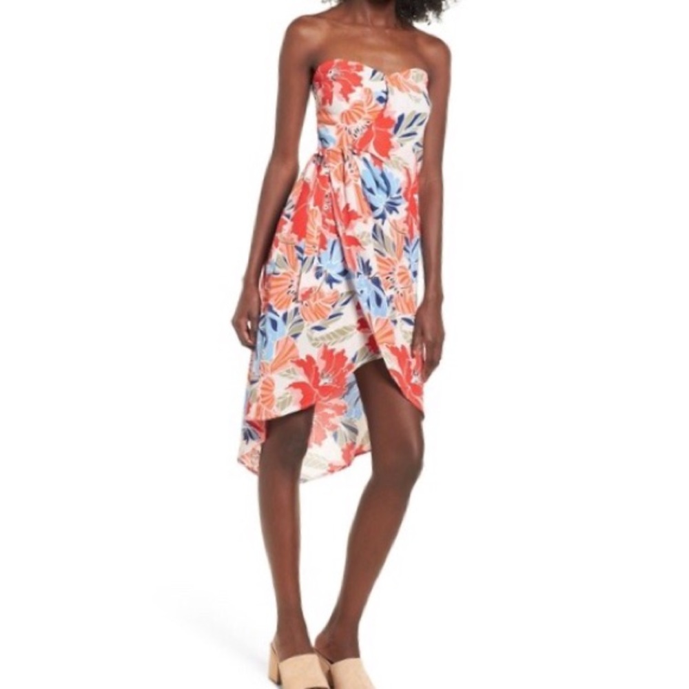 ASTR the Label Josefina Strapless Dress.